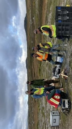 CSAMT Survey crew in Newfoundland